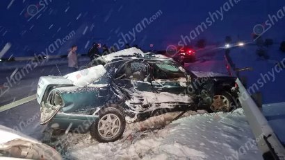Խոշոր ավտովթար` Կոտայքի մարզում. կա վիրավոր, վարորդը եղել է ոչ սթափ