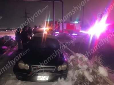 52-ամյա վարորդը Նոր Խարբերդում Mercedes-ով բախվել է կամրջի երկաթե ճաղավանդակին