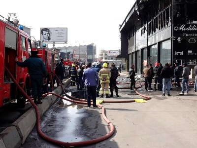 Появились подробности о пожаре в салоне мебели в Ереване