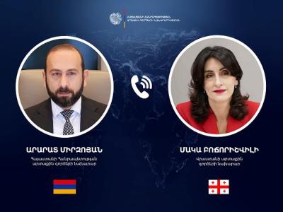 Armenia, Georgia FMs discuss ensuring peace, stability in South Caucasus