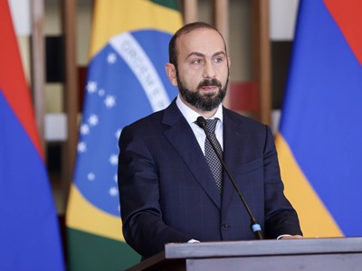Арарат Мирзоян выступил с заявлением для прессы по итогам встречи с главой МИД Бразилии
