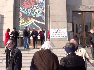 Движение «Вместе» проводит митинг на площади Свободы в Ереване