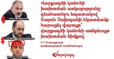 «Ժողովուրդ». «Ֆեյք տարածող» Չախոյանը հեղինակազրկել է իշխանությանը. ևս մեկ վարույթ