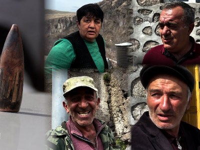 Жители приграничного села Хознавар собирают гильзы с крыш своих домов
