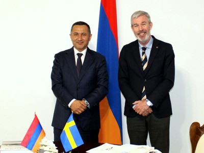 Պատրիկ Սվենսոնը Սյունիքի մարզպետին է ներկայացրել շվեդական տարբեր գործակալությունների կողմից նախատեսվող ծրագրերը