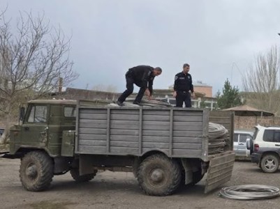 Կտրել-տարել էին նոր կառուցվող բարձրավոլտ էլեկտրացանցի հաղորդալարեր. ոստիկանների բացահայտումը