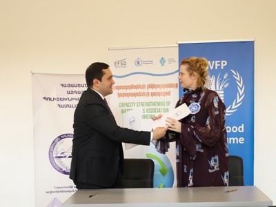 ՄԱԿ-ի Պարենի համաշխարհային ծրագիրը նպաստելու է Հայաստանում ջրային ռեսուրսների կառավարման բարելավմանը