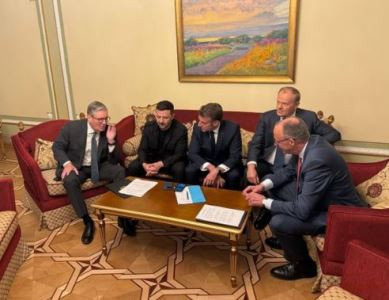 Կիեւ եկած արտասահմանյան ղեկավարները Զելենսկու հետ միասին զանգահարել են Թրամփին