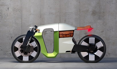 Skoda introduces its futuristic Slavia B motorcycle concept