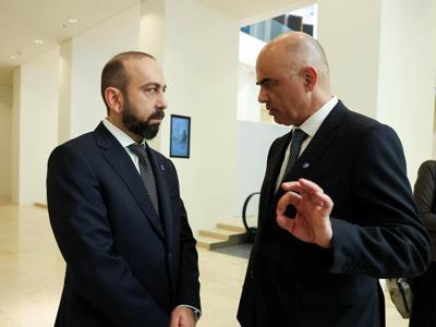 Ararat Mirzoyan, Alain Berset discuss Armenia-CoE cooperation