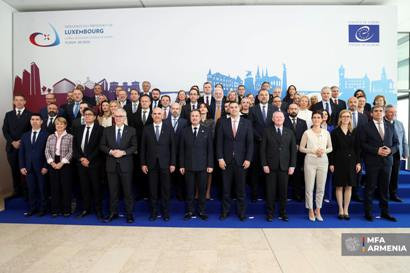 Armenia’s Mirzoyan in Luxembourg, attending Ministerial session of CoE Committee of Ministers