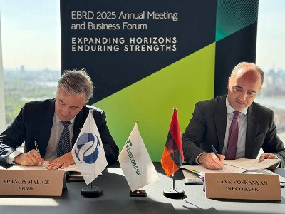 Ինեկոբանկի, EBRD-ի ու GCF-ի միջև Լոնդոնում ստորագրվել է 15 մլն ԱՄՆ դոլար կանաչ ֆինանսավորման վերաբերյալ պայմանագիր