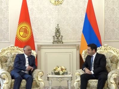 ՀՀ ԱԺ նախագահի հրավերով պաշտոնական այցով Հայաստանում էր Ղրղզստանի խորհրդարանի նախագահը