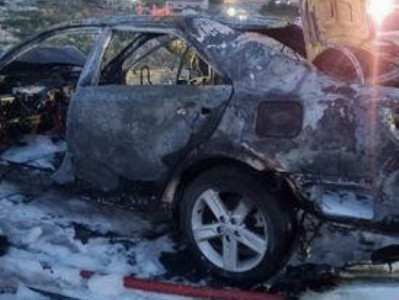 Առինջ գյուղում բախվել են «Toyota» և «Lexus» մակնիշների ավտոմեքենաները, մեքենաներից մեկն այրվել է. կա 3 տուժած