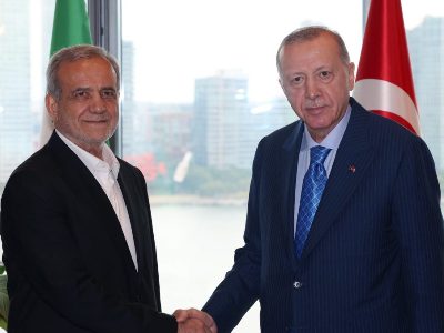 Erdogan holds talks with Iran president-elect