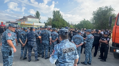 Жители села Касах проводят очередную акцию протеста