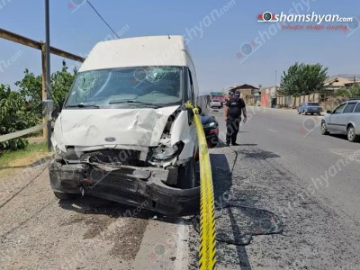 Սուրենավանում «Ford Transit»-ը բախվել է «Mercedes Sprinter»-ին․ կան վիրավորներ