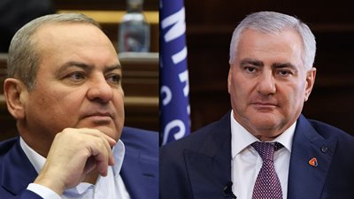 Карен и Нарек Карапетяны вышли из полицейского отделения