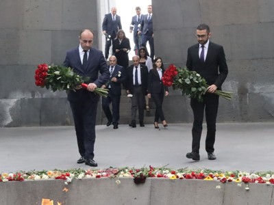 Վրաստանի ներքին գործերի նախարարն այցելել է Հայոց ցեղասպանության հուշահամալիր