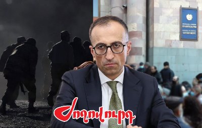 «Ժողովուրդ». Կառավարության մոտ քաշել են Արսեն Թորոսյանի օձիքից. ՔՊ պատգամավորը փախել է