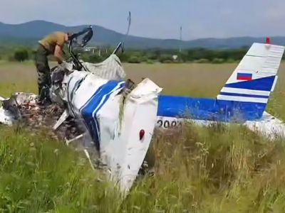В России разбился легкомоторный самолет: Пилот погиб