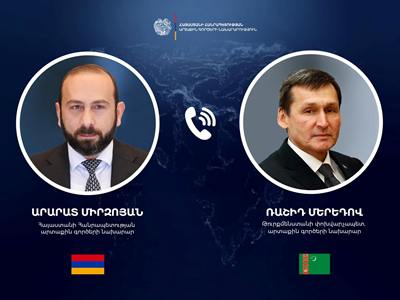 Հայաստանի և Թուրքմենստանի ԱԳ նախարարները քննարկել են համագործակցության զարգացմանն ուղղված աշխատանքը