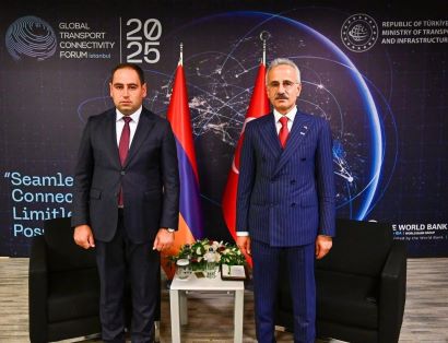 Khudatyan discusses development of regional ties with his Turkish counterpart