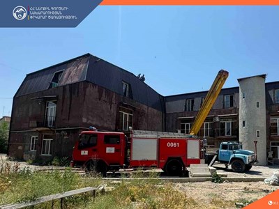 Հրդեհ` Նոր Հաճնում. այրվել են տանիքի փայտե կառուցատարրերը