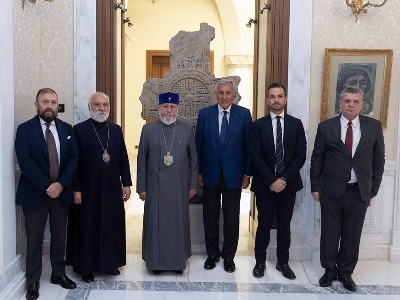 Ամենայն Հայոց Կաթողիկոսն ընդունել է Մալթայի Ինքնիշխան Մարտական Ուխտի դեսպանին