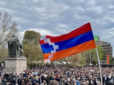 Митинг арцахцев на Площади Свободы