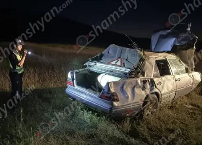 Արագածոտնում Mercedes-ը մի քանի պտույտ շրջվել է. բժիշկներին չի հաջողվել փրկել 3 վիրավորներից 2–ի կյանքը