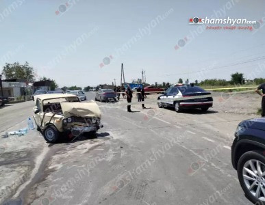 Արմավիրի Լուսագյուղ գյուղում բախվել են «Kia»-ն, «Ford»-ն ու «ՎԱԶ 2106»-ը. կան վիրավորներ