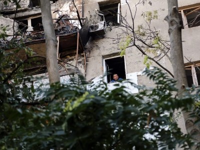 Ukrainian drones attack Moscow: debris from drone falls on residential building roof