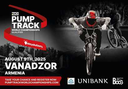 Unibank - the Main Sponsor of the Velosolutions UCI Pump Track World Championship Qualifier in Armenia