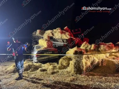 Գյումրի-Արմավիր ճանապարհին բախվել են Opel Vectra-ն և Belarus կցորդիչով տրակտորը. վիրավորներից մեկի վիճակը ծանր է