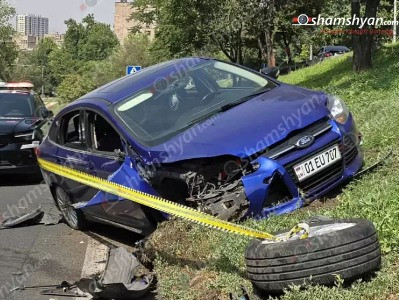 Երևանում բախվել են «Ford Focus»-ն ու ՊՆ-ի «Ուրալ»-ը. կա վիրավոր