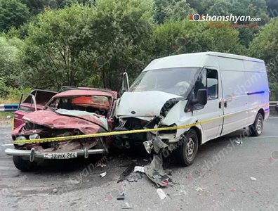 Դիլիջան-Վանաձոր ճանապարհին բախվել են Ford Transit-ն ու «ՎԱԶ 2106»-ը. կա 5 վիրավոր