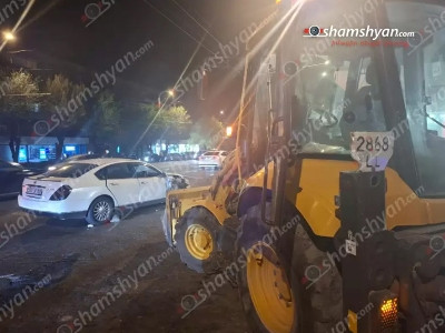 Կոմիտասի պողոտայում բախվել են «Nissan Altima»-ն ու տրակտորը. shamshyan.com