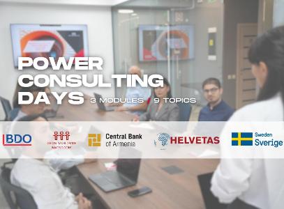 The Central Bank of Armenia and Helvetas through RECONOMY Join the Power Consulting Days Program