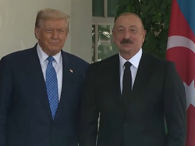 Meeting between U.S. President Donald Trump and Azerbaijani President Aliyev Begins at White House