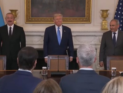 Trump, Pashinyan, and Aliyev hold meeting in Washington