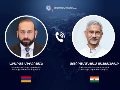 Արարատ Միրզոյանը հեռախոսազրույց է ունեցել Հնդկաստանի ԱԳ նախարարի հետ