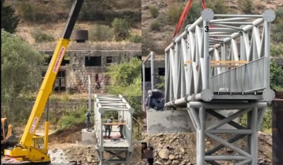 Մեկնարկել են Այրում կայարանի հետիոտնային կամրջի տեղադրման աշխատանքները (վիդեո)