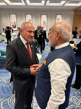 Modi on talk with Pashinyan: India and Armenia share warm and growing ties