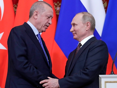 Путин провел встречу с Эрдоганом