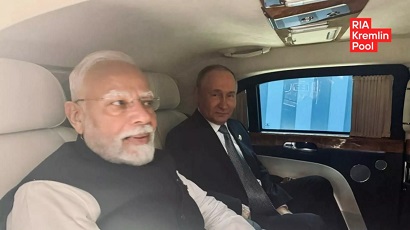 В Кремле рассказали о совместной поездке Путина и Моди в президентском Aurus