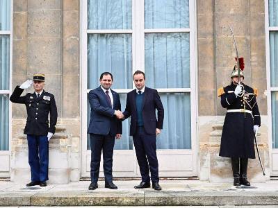 Armenia defense minister congratulates new France PM