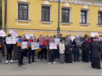 В Москве возле посольства Армении прошла акция протеста