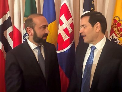 Արարատ Միրզոյանը կարճատեւ առանձնազրույց է ունեցել Ռուբիոյի հետ
