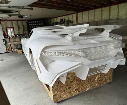 Car enthusiast uses 3D printing to assemble Bugatti supercar in his garage